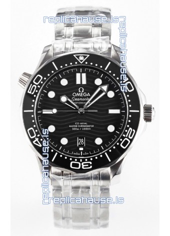 Omega Seamaster Super Clone 300M Master Chronometer Black Swiss 904L Steel Watch