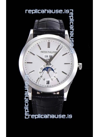 Patek Philippe Annual Calendar 5396-012 Complications Swiss Replica Watch in White Dial