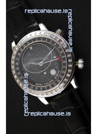 Patek Philippe Grand Complication 6102P Celestial Moon Age Grey Dial Swiss Replica Watch 