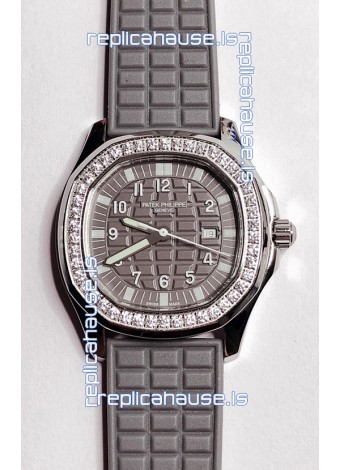 Patek Philippe Super Clone Aquanaut LUCE 5069-001 Quartz in Grey Dial 35MM