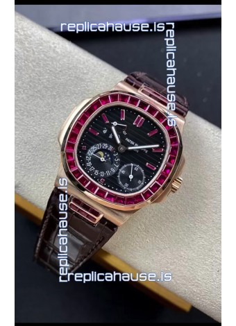 Patek Philippe Nautilus 5724R 1:1 Quality Swiss Replica Watch in Black Dial