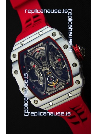 Richard Mille RM53-01 Pablo Mac Donough White Carbon Case Swiss Replica Watch 