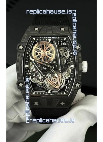Richard Mille Super Clone 27-05 Black Carbon Casing Swiss Replica Watch 