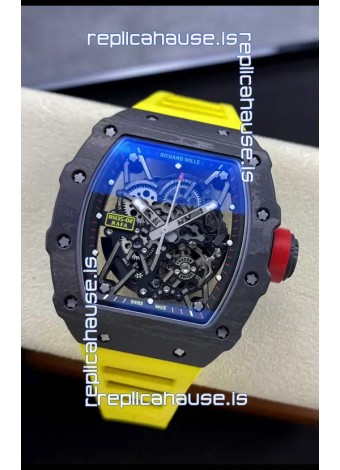 Richard Mille RM35-02 Rafael Nadal Carbon Fiber Casing with Genuine Tourbillon Super Clone Watch