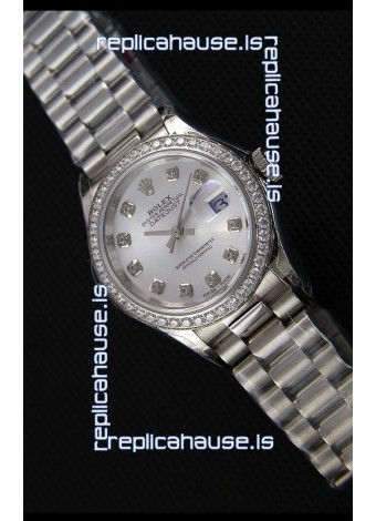 Rolex Datejust Ladies Diamonds Markers Swiss Watch CAL.2236 Movement 1:1 Mirror Replica