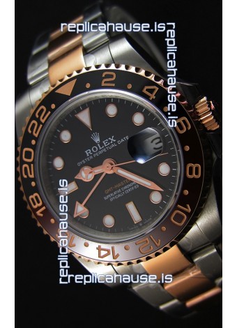 Rolex GMT Masters II 126711CHNR Two Tone Rose Gold Swiss Replica - Ultimate 904L Steel Watch