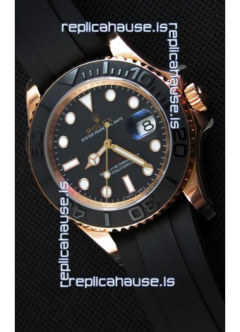 Rolex Yachtmaster Everrose Gold Japanese Replica Watch - 40MM