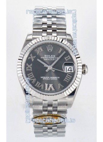 Rolex Super Clone Datejust ETA 2688 Movement 31MM Stainless Steel Case Grey Dial Watch