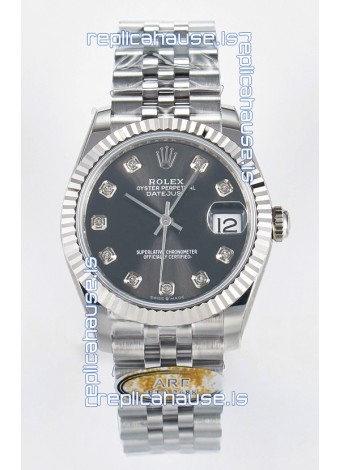 Rolex Super Clone Datejust ETA 2688 Movement 31MM Stainless Steel Case Grey Dial Watch