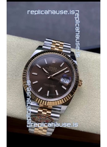 Rolex Datejust 126331 41MM ETA 3235 Swiss 1:1 Mirror Replica Watch in Rose Gold 904L Steel