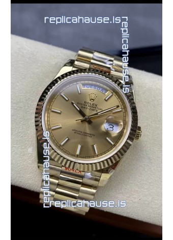 Rolex Day Date Presidential 18K Rose Gold Watch 40MM - Gold Dial 1:1 Mirror Quality