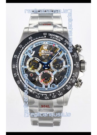 Rolex Daytona Super Clone Artisans De Geneve Stainless Steel Watch Black Carbon Bezel Watch