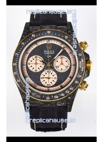 Rolex Daytona Super Clone DiW Edition Carbon Fiber Watch in Grey Dial - Cal.4130 Movement