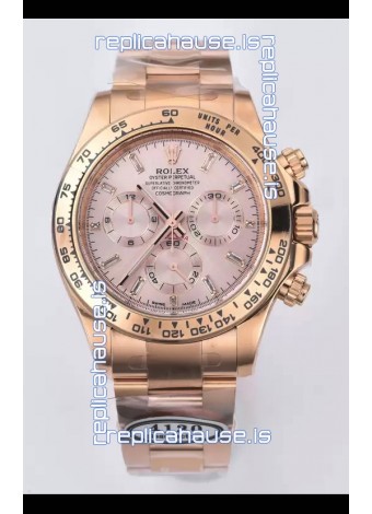 Rolex Cosmograph Daytona M116515ln-0061 Rose Gold Sundust Dial Original Cal.4130 Movement - 904L Steel Watch