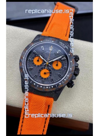 Rolex Daytona DiW Orange Carbon Edition Watch - Forged Cabon Casing 1:1 Mirror Replica