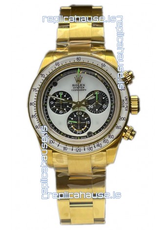 Rolex Daytona 116508 Neon Artisans De Geneve Yellow Gold Watch Swiss Replica 