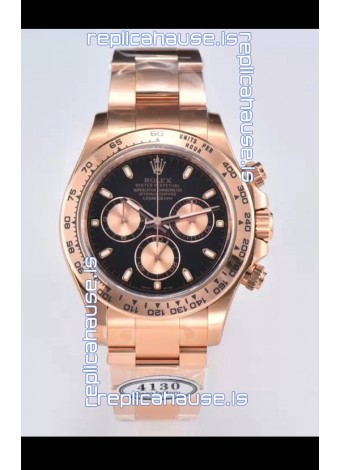 Rolex Cosmograph Daytona M116505-0008 Rose Gold Original Cal.4130 Movement - 904L Steel Watch