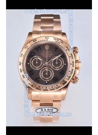 Rolex Cosmograph Daytona M116505-0011 Rose Gold Original Cal.4130 Movement - 904L Steel Watch
