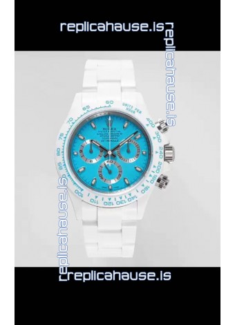 Rolex Daytona AET Remould Blue Dial Full Ceramic Strap Watch in Cal.4130 Movement