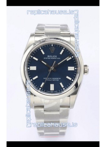 Rolex Oyster Perpetual REF#126000 36MM Swiss Movement Swiss Replica Blue Dial 904L Steel 1:1 Mirror Replica Watch