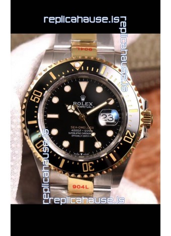 Rolex Sea-Dweller 126603 Swiss Replica Watch 1:1 Mirror Replica in Two Tone Casing 904L Steel 