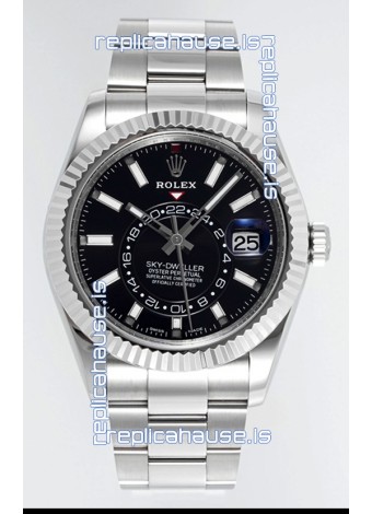Rolex Sky-Dweller REF #m336934 Black Dial Watch in 904L Steel Case - Super Clone Watch