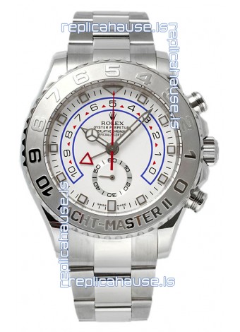 Rolex Yachtmaster II Stainles Steel Ref.116689 1:1 White Gold Plated Bezel 