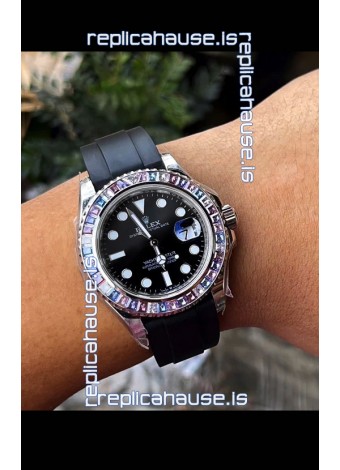 Rolex Yachtmaster 126679 White Gold Diamonds Cal.3235 Swiss 1:1 Ultimate 904L Steel Watch