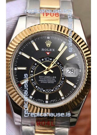 Rolex Sky-Dweller Oystersteel and Yellow Gold Oyster 42MM 1:1 Mirror Replica Watch 