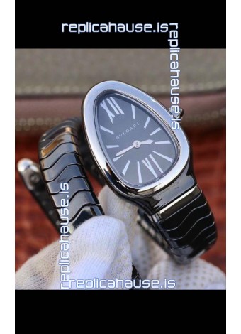 Bvlgari Serpenti Edition Black Ceramic Replica Watch in 1:1 Mirror Quality 