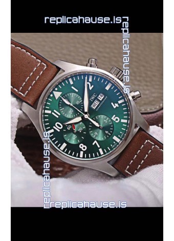 IWC Pilot Chronograph Edition Green Dial 1:1 Mirror Replica Watch