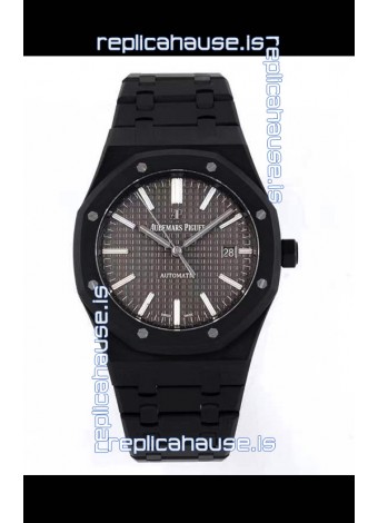 Audemars Piguet Royal Oak PVD Coated Swiss Replica Watch 3120 Swiss Movement - Grey Dial 