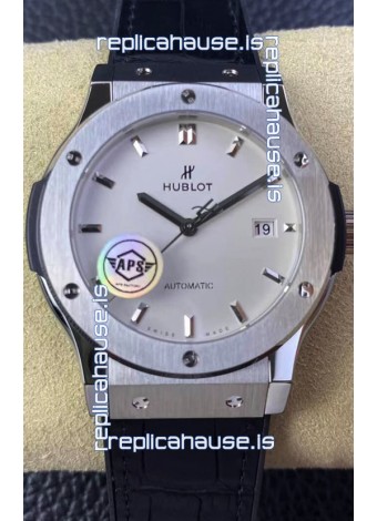 Hublot Classic Fusion 1:1 Mirror Replica Swiss Watch in 904L Steel Casing White Dial 42MM