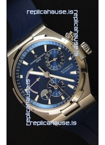 Vacheron Constantin Overseas Dual Time Blue Dial Swiss Replica Watch 
