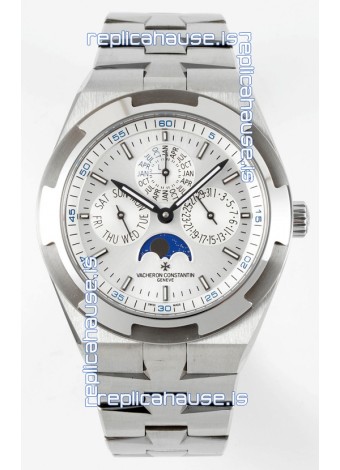 Vacheron Constantin Overseas Perpetual Calendar Ultra-Thin Steel Dial with Steel Strap