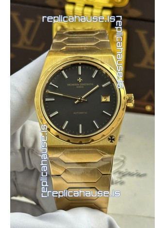 Vacheron Constantin Historiques 222 Super Clone 37MM Yellow Gold Watch in Grey Dial 
