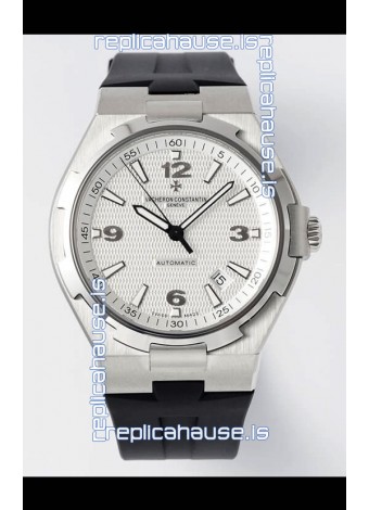 Vacheron Constantin Overseas 1:1 Mirror Swiss Replica Watch in White Dial - Rubber Strap