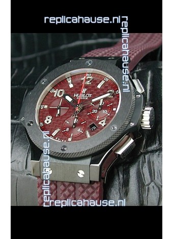Hublot Big Bang Swiss Replica Watch Red Checkered Dial