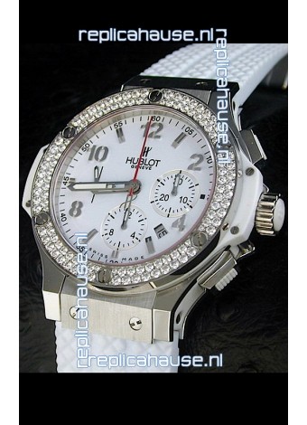 Hublot Big Bang Swiss Replica Watch Diamonds Bezel