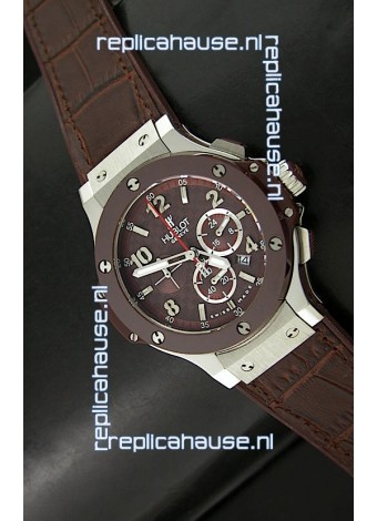 Hublot Big Bang Ceramic Bezel Watch Carbon Dial - 1:1 Mirror Replica