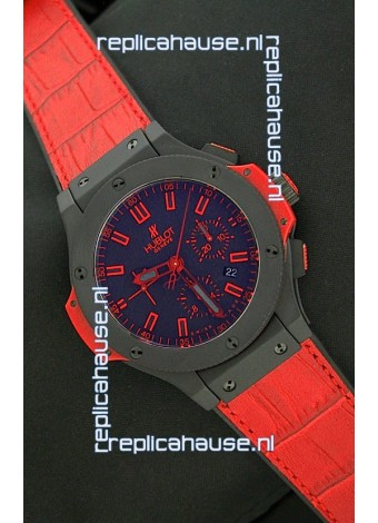 Hublot Big Bang Ceramic Sandblasted Matte Watch in Red - 1:1 Mirror Replica