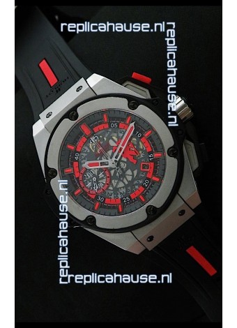 Hublot Big Bang King Power Red Devil Swiss Watch Steel Case