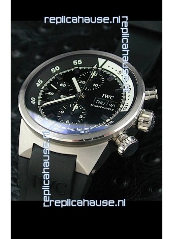 IWC Aquatimer Chrono Automatic Swiss Watch in Black Dial