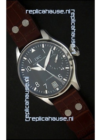 IWC Die Grosse Fliegeruhr Swiss Replica Watch in Black Strap