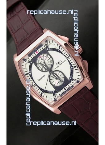 IWC Schaffhausen Japanese Replica Watch in pink Gold Casing