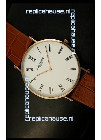 Patek Philippe Calatrava Ulta-Thin Japanese Replica Watch - 4MM Thick
