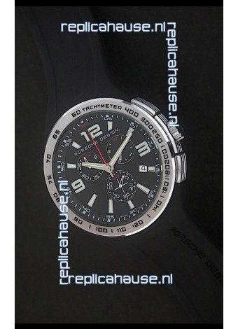 Porsche Design Flat Six P'6320 Japanese Watch in Black