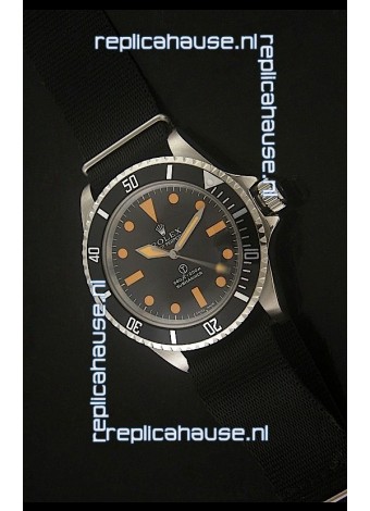 Rolex Vintage Submariner Japanese Replica Watch in Orange Markers
