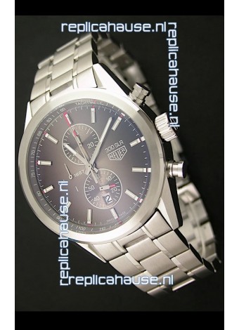 Tag Heuer Carrera Quartz Japanese Replica Watch in Brown Dial