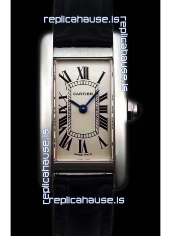 Cartier Tank Americaine Ladies Swiss Quartz Watch 1:1 Mirror Replica